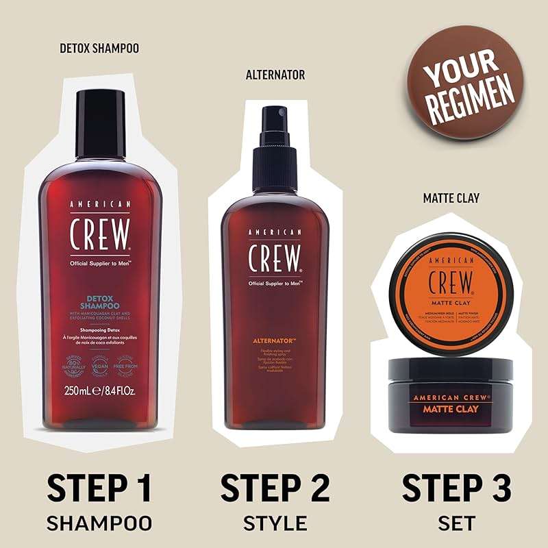 American Crew Matte Clay Spray For Men, Texturizing Spray with Matte Finish, Adds Texture, Volume & Thickness, 5.1 oz - Image 7