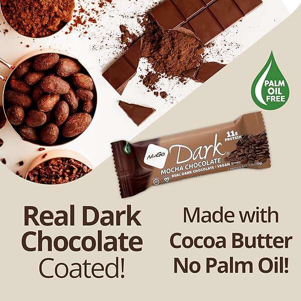 NuGo Dark Chocolate Pretzel with Sea Salt, 12g Protein Bar, Vegan, Gluten Free, Non-GMO, Kosher Pareve, 24 Count - Image 5
