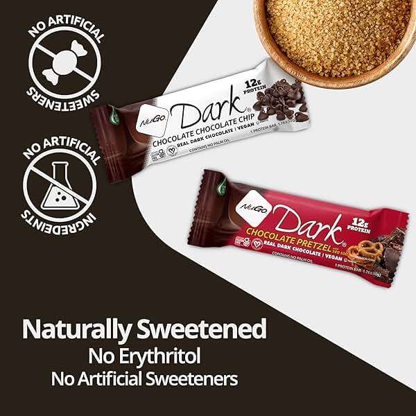 NuGo Dark Chocolate Pretzel with Sea Salt, 12g Protein Bar, Vegan, Gluten Free, Non-GMO, Kosher Pareve, 24 Count - Image 6