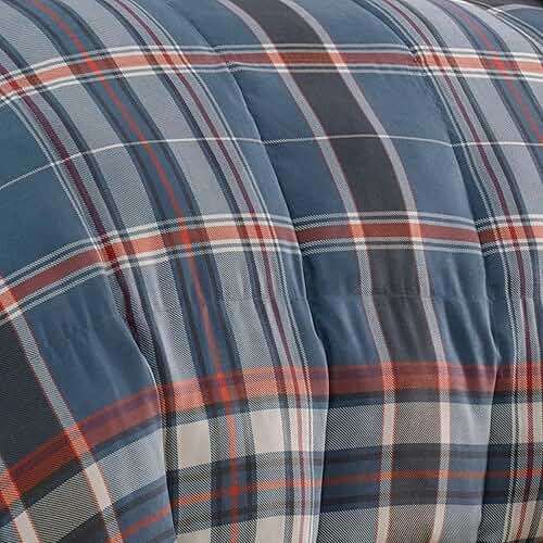 Eddie Bauer - Queen Comforter Set, Reversible Down Alt Bedding with Matching Shams, Home Decor for Colder Months (Shasta Lake Navy, Queen) - Image 2