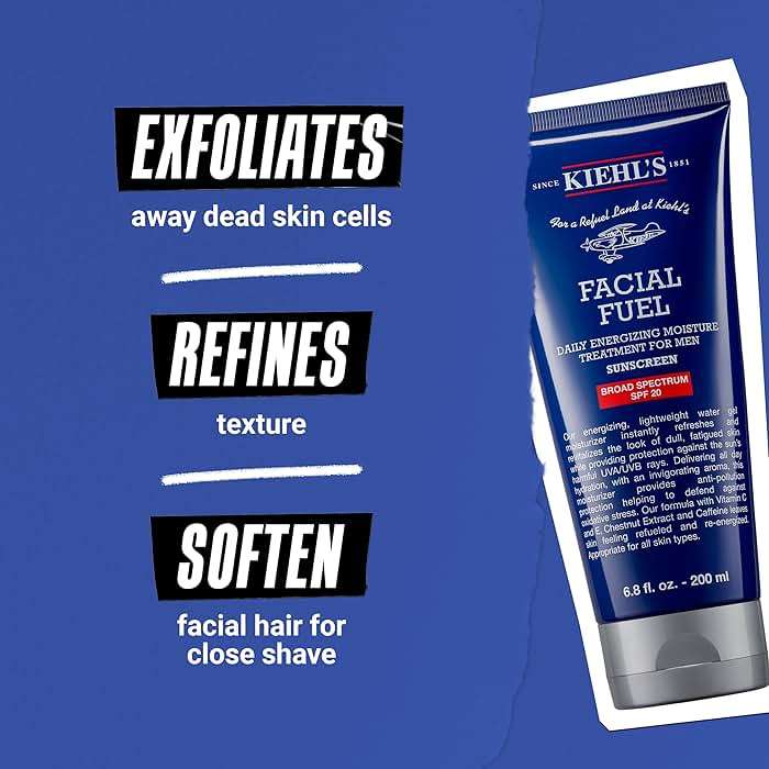 Kiehl's Facial Fuel Moisturizer with SPF 20 for Men, Energizing Face Moisturizer for Dull Skin, Non-Greasy Feel, Hydrating Lotion and Broad Spectrum Sunscreen, with Caffeine, Vitamin C & Vitamin E - Image 4