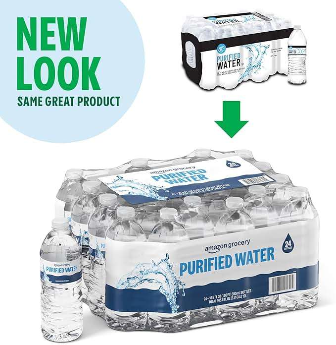 Amazon Grocery, Purified Water, 16.9 Fl Oz, 24 Ct - Image 2