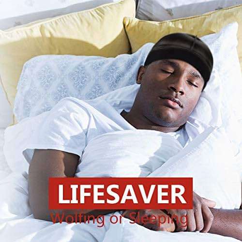 2PCS Silky Stocking Wave Cap for Men, Good Compression Over Durag （Regular Style） - Image 3