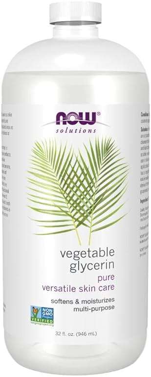 NOW Foods Solutions, Vegetable Glycerin, 100% Pure, Versatile Skin Care, Softening and Moisturizing, 32-Ounce - Image 1