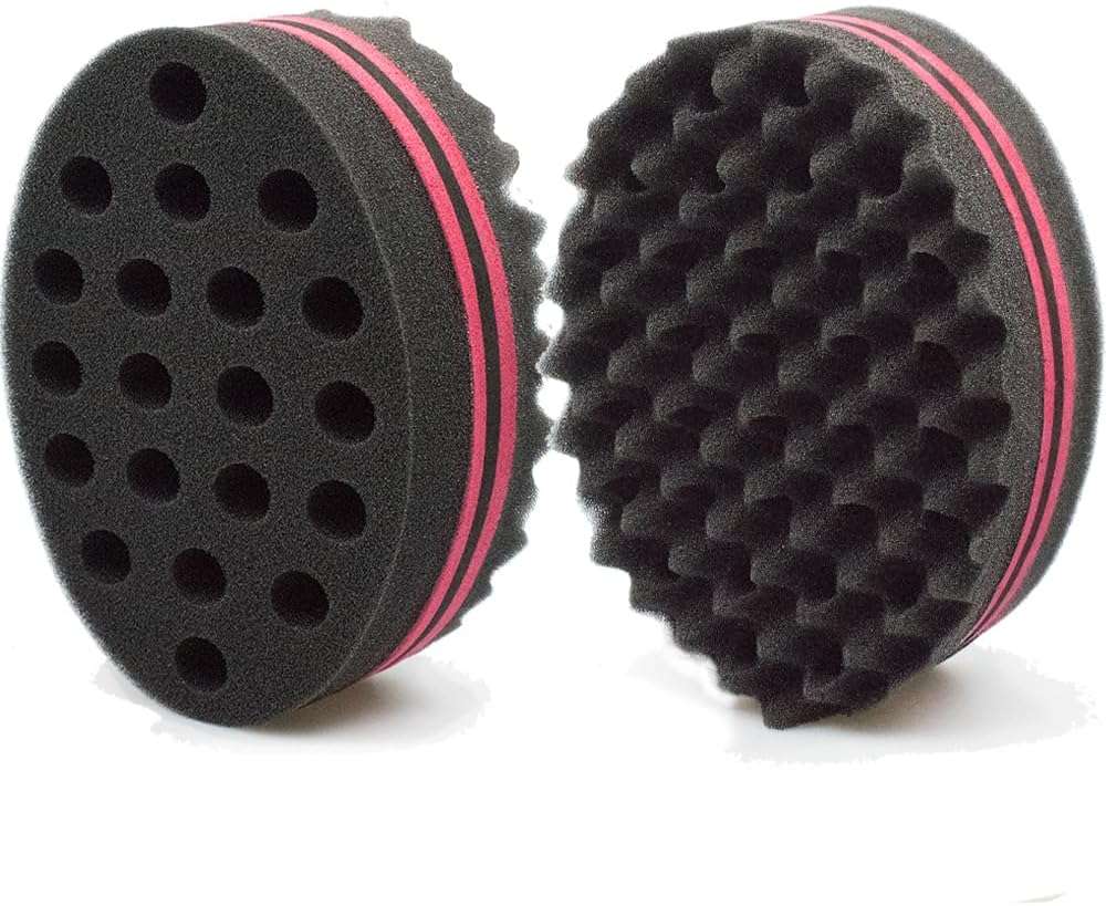 Hair Magic Twist Sponge: Two-Sided Dread Afro Coil Barber Tool for Curling and Waving Men's and Women's Long/Short Hair, 1 Pc - Image 8