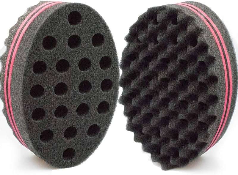 Hair Magic Twist Sponge: Two-Sided Dread Afro Coil Barber Tool for Curling and Waving Men's and Women's Long/Short Hair, 1 Pc - Image 9
