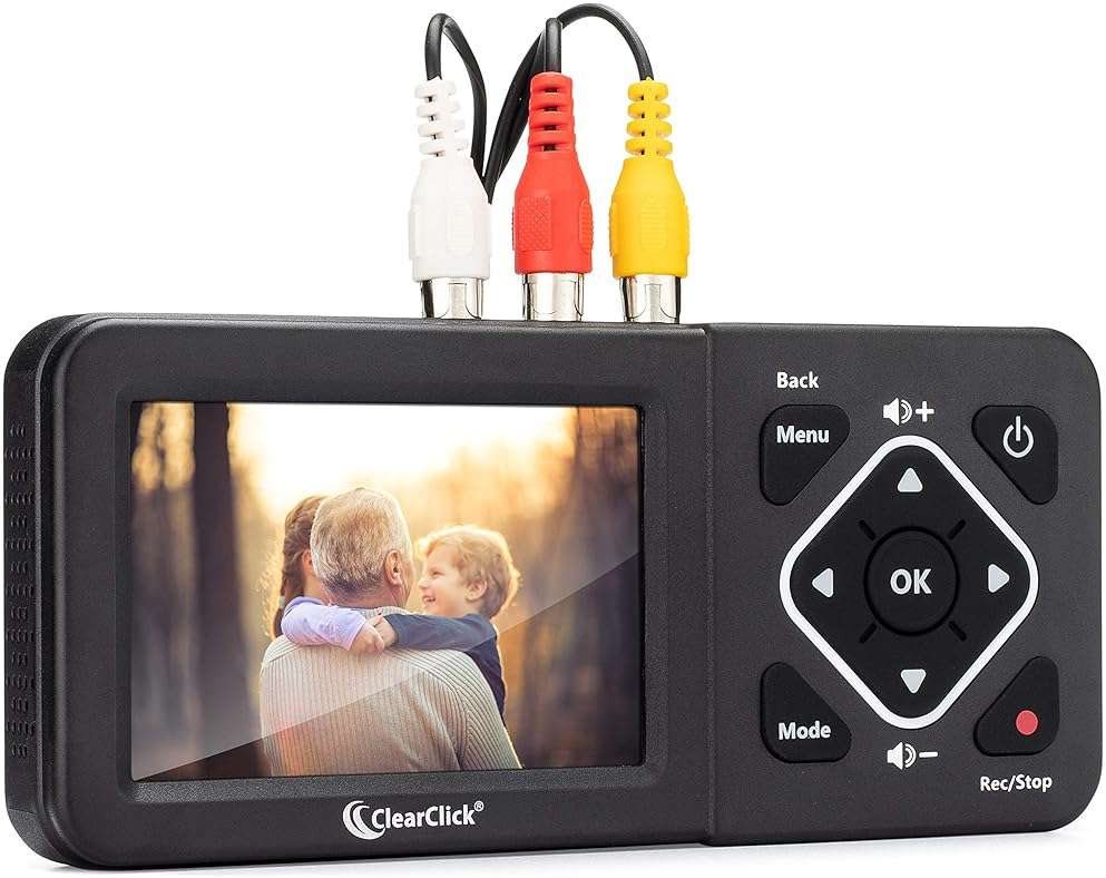 ClearClick Video to Digital Converter 2.0 (Second Generation) - Record Video from VCR's, VHS Tapes, AV, RCA, Hi8, Camcorder, DVD, Gaming Systems [Requires Working VCR/Camcorder & Tapes] - Image 1