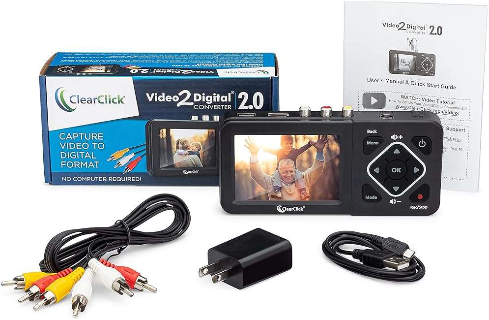 ClearClick Video to Digital Converter 2.0 (Second Generation) - Record Video from VCR's, VHS Tapes, AV, RCA, Hi8, Camcorder, DVD, Gaming Systems [Requires Working VCR/Camcorder & Tapes] - Image 5