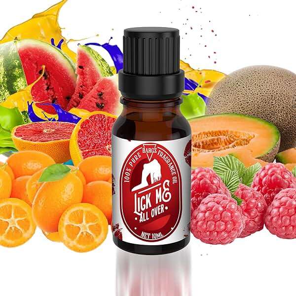 Bargz Lick Me All Over Perfume Oil, Fragrance, Lovely Raspberry And Melon Aromas With A Touch Of Vanilla - Flat Cap [10 ML] - Image 4