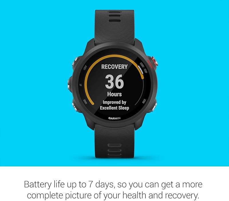 Garmin Forerunner 245 Music, GPS Running Smartwatch with Music and Advanced Dynamics, Black (Renewed) - Image 4