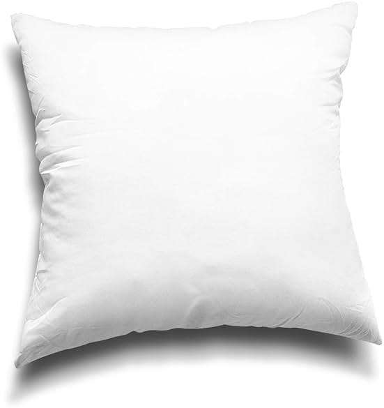 EDOW Throw Pillow Inserts, Set of 2 Lightweight Down Alternative Polyester Pillow, Couch Cushion, Sham Stuffer, Machine Washable. (White, 18x18) - Image 5