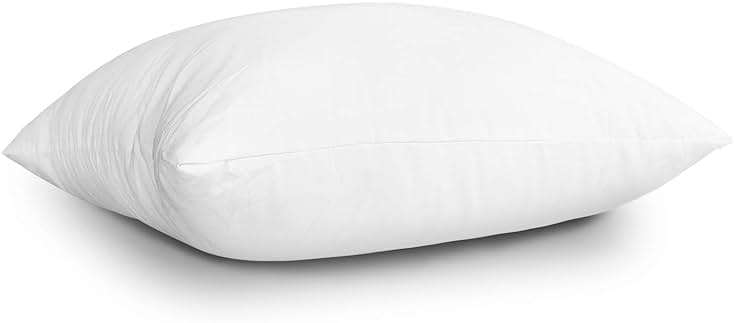 EDOW Throw Pillow Inserts, Set of 2 Lightweight Down Alternative Polyester Pillow, Couch Cushion, Sham Stuffer, Machine Washable. (White, 18x18) - Image 7