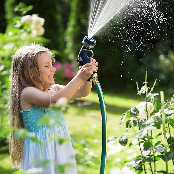 Solution4Patio Long Green Garden Hose 3/4 in. x 50 ft. -Kink Free, No Leaking, Male/Female Fittings -Heavy Duty Durable Flexible Lightweight Water Pipe -Brass Aluminum Ends for Household & Commercial - Image 2