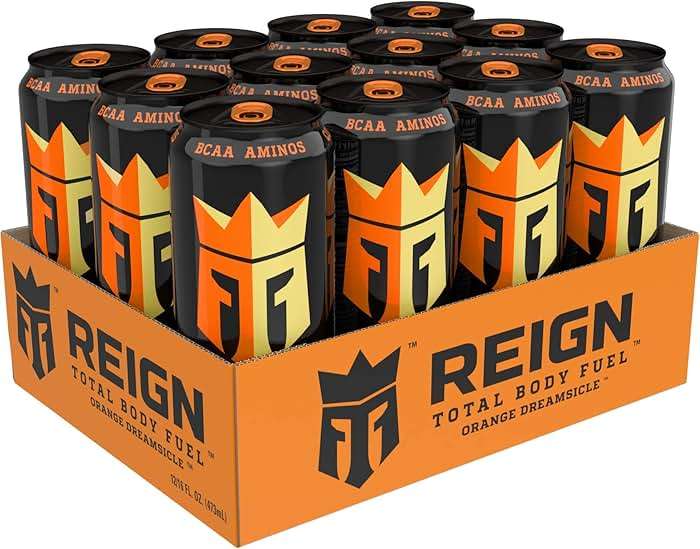Reign Total Body Fuel, Orange Dreamsicle, Fitness & Performance Drink, 16 Fl Oz (Pack of 12) - Image 5