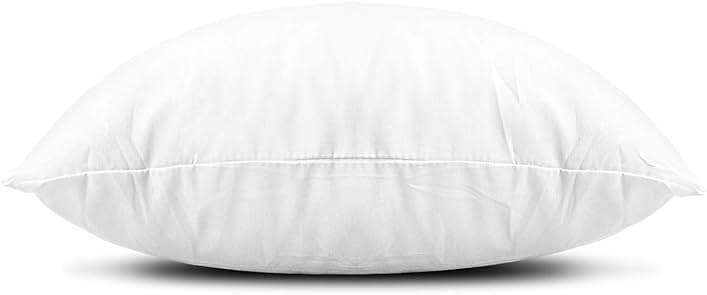 EDOW Throw Pillow Inserts, Set of 2 Lightweight Down Alternative Polyester Pillow, Couch Cushion, Sham Stuffer, Machine Washable. (White, 12x20) - Image 3