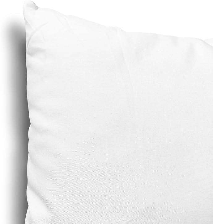 EDOW Throw Pillow Inserts, Set of 2 Lightweight Down Alternative Polyester Pillow, Couch Cushion, Sham Stuffer, Machine Washable. (White, 12x20) - Image 6