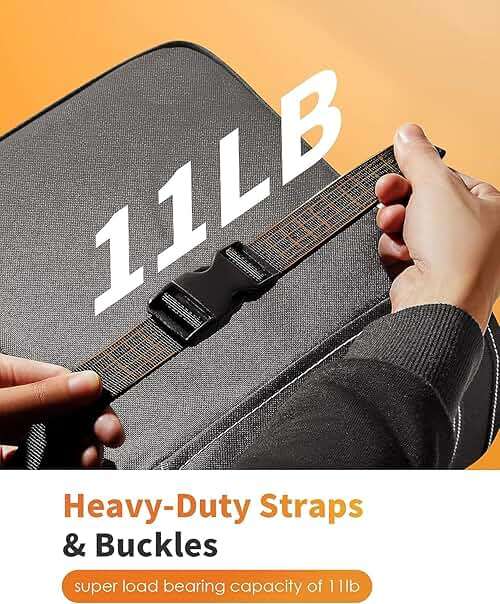 HOTOR Car Trash Can with Lid and Storage Pockets - 100% Leak-Proof Organizer, Waterproof Garbage Can, Multipurpose Trash Bin for Car, 2 Gallons, Black - Image 5