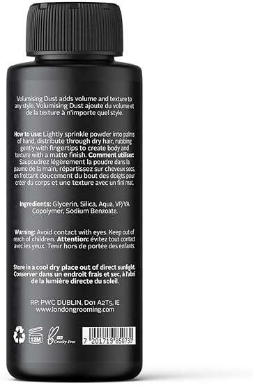 The London Grooming Company - Matte Hair Powder for Men | Texture Powder for Styling | Medium All-Day Hold 0.7 Ounces (20 grams) - Image 2