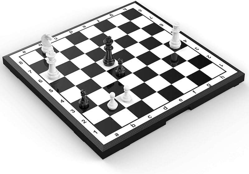 Chess Sets Travel Board Games: Magnetic Folding Chess Board with Instructions Teen Gifts Family Games Educational Toys for Kids and Adults 9.5 Inch - Image 6
