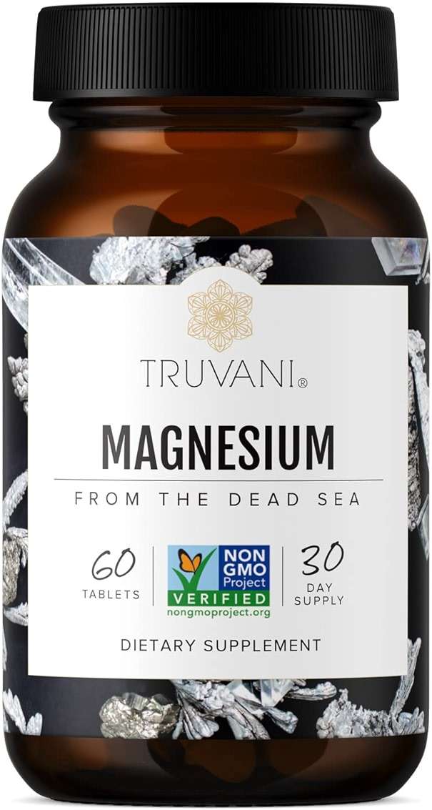Truvani Magnesium 400mg Oxide Tablets | 60 Tablets | Supports Calm and Sleep, Healthy Bones, Muscle Health, Digestive Health | Non-GMO, Vegan Pills - Image 1