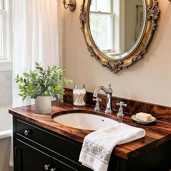 Der Rose 3 Pack Mini Potted Fake Plants Artificial Plastic Eucalyptus Plants Topiaries for Home Office Desk Farmhouse Shelf Room Bathroom Decor(Sage Green) - Image 3