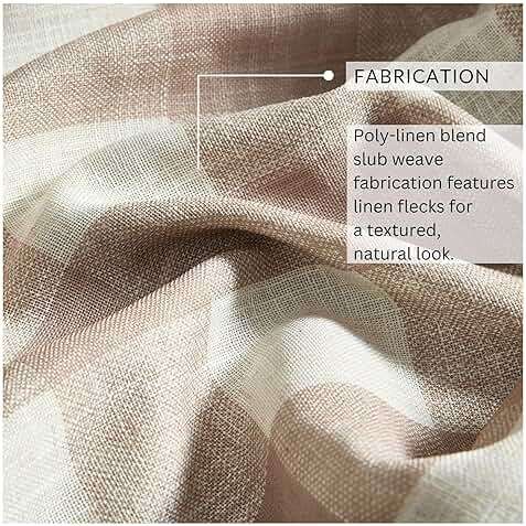 Elrene Home Fashions Farmhouse Living Grainger Buffalo-Check Blackout Window Curtain, Living Room and Bedroom Drape with Rod Pocket Tabs, 52" x 84", Linen, 1 Panel - Image 4