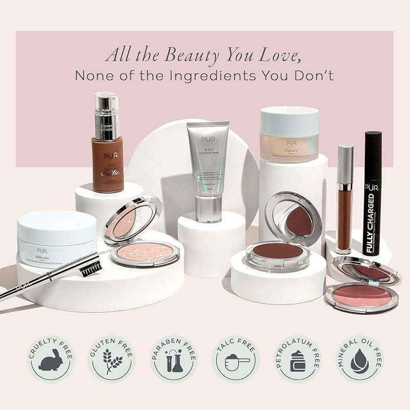 PÜR MINERALS 4-in-1 Love Your Selfie Foundation & Concealer - Longwear Medium-to-Full Coverage Liquid Makeup Foundation with Hydrating Blend for Refined-Looking, Natural Beauty Glow & Skin Texture - Image 6