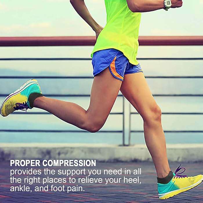 PAPLUS Compression Socks for Men & Women, 2/4/6 Pairs Ankle Running Socks with Arch Support, Ankle Support, Plantar Fasciitis - Image 7