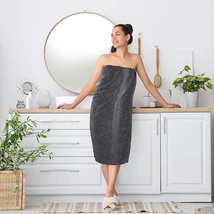 Utopia Towels Jumbo Bath Sheet 2 Piece, 600 GSM, 35 by 70 Inches, 100% Ring Spun Cotton, Absorbent and Quick Dry Extra Large Bath Towel, Grey - Image 6
