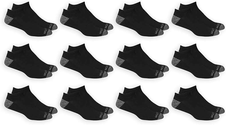 Fruit of the Loom Men's Dual Defense No Show Socks (12 Pack) - Image 1