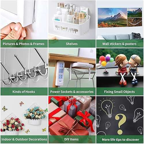 EZlifego Double Sided Tape Heavy Duty, Nano Double Sided Adhesive Tape, Clear Mounting Tape Picture Hanging Adhesive Strips (9.85FT) - Image 4