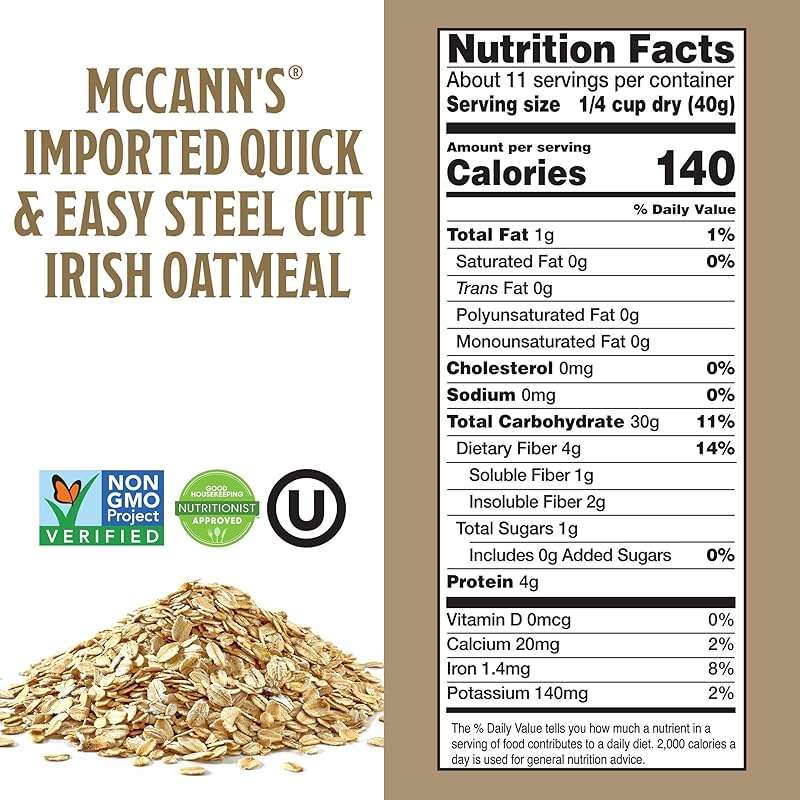 McCann's Irish Oatmeal, Quick & Easy Steel Cut Oats, 16 Ounce - Image 2