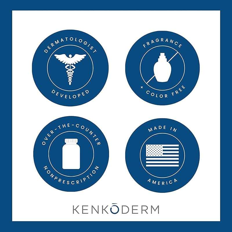 Kenkoderm Psoriasis Dead Sea Mud Soap with Argan Oil & Shea Butter, Natural Exfoliating Body & Face Cleanser for Sensitive Skin, Fragrance & Color-Free, 4.25 Ounce, 4 Bars - Image 8