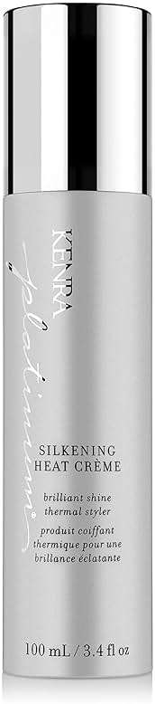 Kenra Platinum Silkening Heat Crème | Brilliant Shine Thermal Styler | Reduces Hot Tool Passes by 50% | Prevents Breakage & Improve Manageability | Heat Protectant | All Hair Types | 3.4 fl. Oz - Image 1