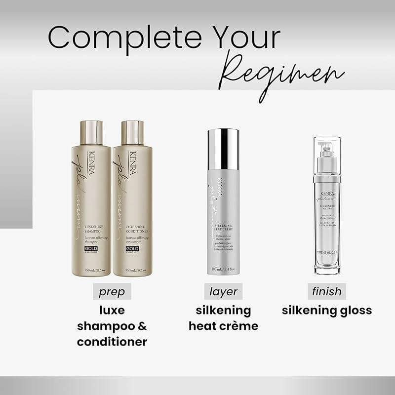 Kenra Platinum Silkening Heat Crème | Brilliant Shine Thermal Styler | Reduces Hot Tool Passes by 50% | Prevents Breakage & Improve Manageability | Heat Protectant | All Hair Types | 3.4 fl. Oz - Image 7