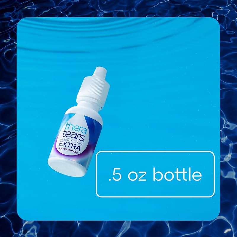 TheraTears Extra Dry Eye Therapy Lubricating Eye Drops for Dry Eyes, 0.5 fl oz Bottle, 2 Count(Pack of 1) - Image 8