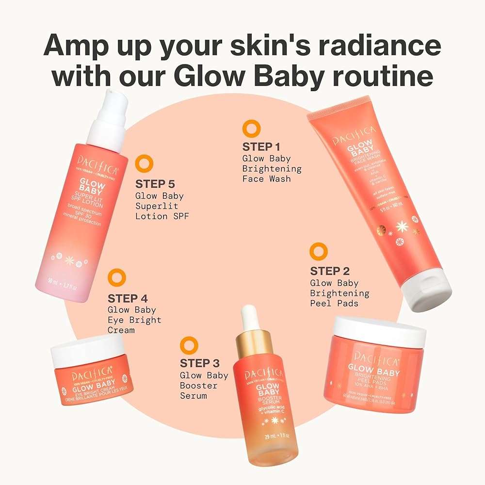 Pacifica Vitamin C Serum for Face – Glow Baby Brightening Facial Serum with Glycolic Acid – Vitamin C Booster Skin Care, Dark Spot Corrector, Vegan Skincare for Glowing Skin, Dermatologist Tested - Image 14