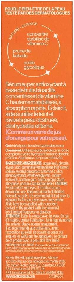 Pacifica Vitamin C Serum for Face – Glow Baby Brightening Facial Serum with Glycolic Acid – Vitamin C Booster Skin Care, Dark Spot Corrector, Vegan Skincare for Glowing Skin, Dermatologist Tested - Image 16