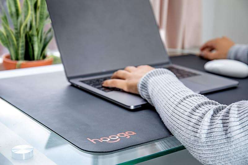 hooga Grounding Mat for Feet, Desk & Floor | Sleep, Stress Relief & Muscle Relaxation | 24"x16" Conductive Carbon Pad | 15 Ft Cord | Non-Slip Rubber Backing | Indoor Grounding Mat - Image 7