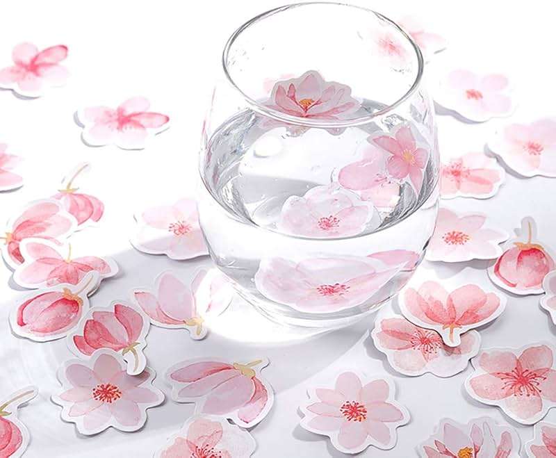 45PCS Small Scrapbooks Laptop Stickers, Doraking Boxed Flowers Monogatari Stickers for Laptop, Scrapbooking, Suitcase, Wallet - Image 4