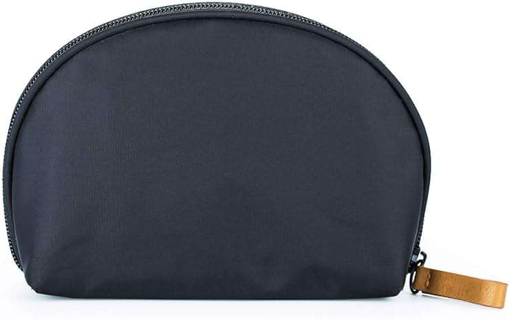 Hekyip Half Moon Cosmetic Bag, Travel Makeup Pouch, Portable Waterproof Cosmetic Pouch for Girls Women, Small (INNER RED) - Image 8