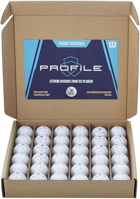 WILSON Profile Distance Golf Balls 36 Pack - Image 1