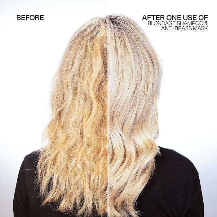 Redken Blondage Express Anti-Brass Mask For Blonde & Highlighted Hair - Ultra-Pigmented Purple Mask For Blonde Hair - Image 2