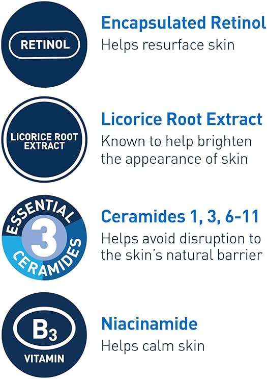 CeraVe Resurfacing Retinol Serum For Post Acne Marks, Formulated With Licorice Root Extract & Niacinamide, Brightening Serum & Pore Minimizer For Face, Post Acne Skin Barrier Repair, Non-Comedogenic - Image 4