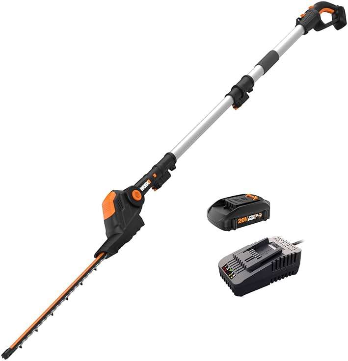 WORX WG252 20V 2-in-1 Attachment Capable Hedge Trimmer - Image 1