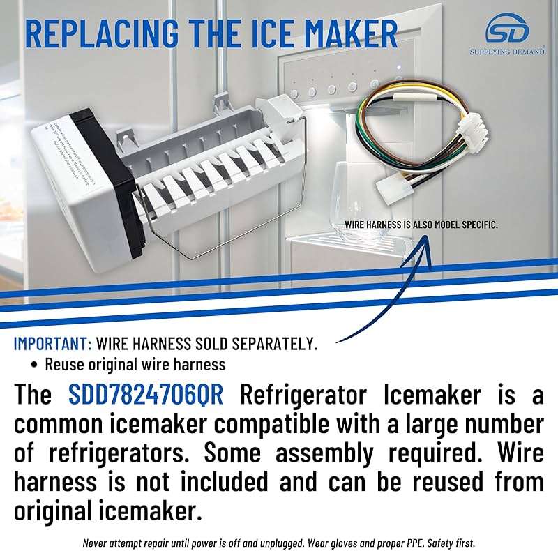 Supplying Demand D7824706Q 10549201 10563707 Refrigerator Ice Maker Replacement Plug is Model Specific and is Not Universal - Image 3