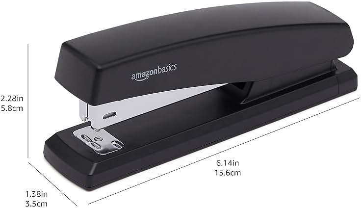 Amazon Basics Stapler Value Pack, 25 Sheet Capacity, Standard, with 3000 Staples and 3 Staple Removers, Black, 3-Pack - Image 3