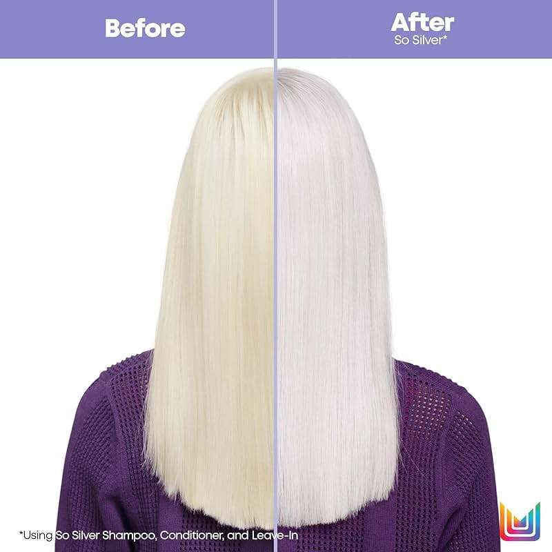 Matrix So Silver Purple Hair Mask - Deep Conditioning, Repairs Damaged Blonde and Silver Strands, Neutralizes Yellow Tones, For Color-Treated or Bleached Hair - Image 2