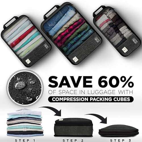 VASCO Compression Packing Cubes for Travel - Image 3