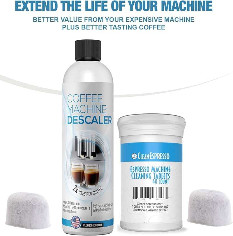 CleanEspresso - Designed For Breville Cleaning Kit - 40 Breville Compatible Cleaning Tablets + 2 Espresso Machine Water Filters + 2-Use Descaler - Espresso Machine Accessories - Image 7
